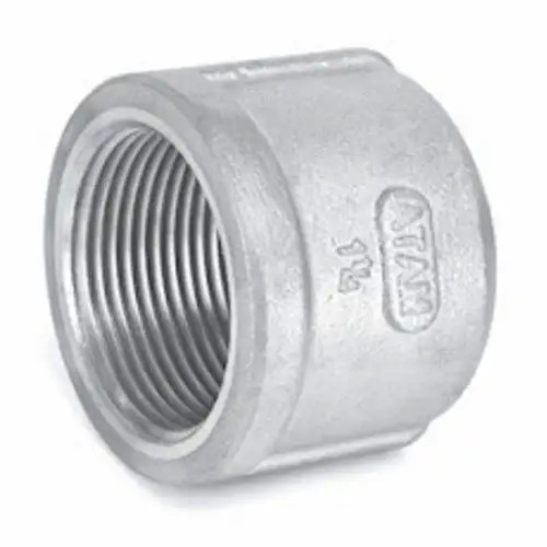 SS304 Pipe Fitting 1/2 Inch 3/4 Inch BSP Female Thread Stainless Steel Hex Cap For Plumbing
