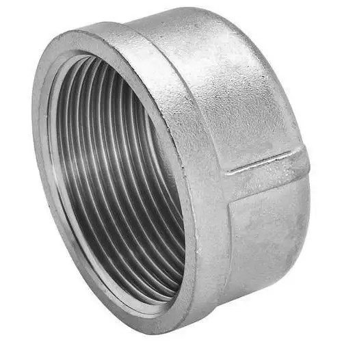 SS304 Pipe Fitting 1/2 Inch 3/4 Inch BSP Female Thread Stainless Steel Hex Cap For Plumbing