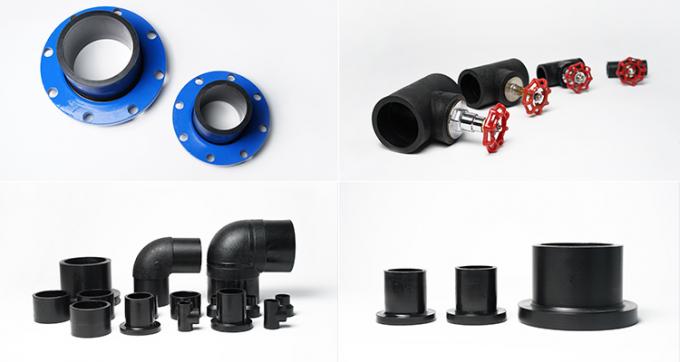 एचडीपीई सीधे कनेक्टर 4 इंच 25 मिमी बट वेल्डिंग सॉकेट वेल्डिंग पीएन 16 एचडीपीई पाइप फिटिंग 5