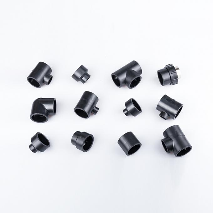 डिस्काउंट एचडीपीई बट वेल्डिंग फिटिंग चार तरह से क्रॉस टी पाइप फिटिंग को कम करना; 2