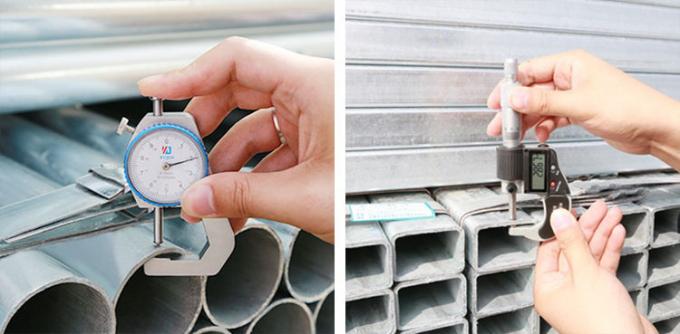 गर्म डुबकी जीआई निर्माण मचान दौर वेल्डेड पूर्व जस्ती स्टील पाइप 5