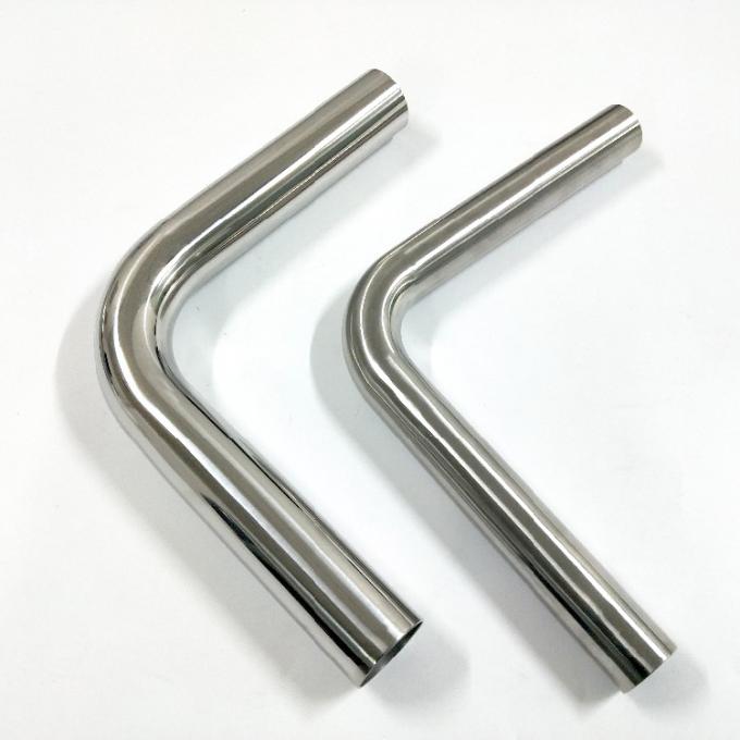 304 L स्टेनलेस स्टील OD 42.4 मिमी मोटी 1.6 मिमी लंबाई 300 मिमी 55° 1.5 D कस्टम झुकने 1