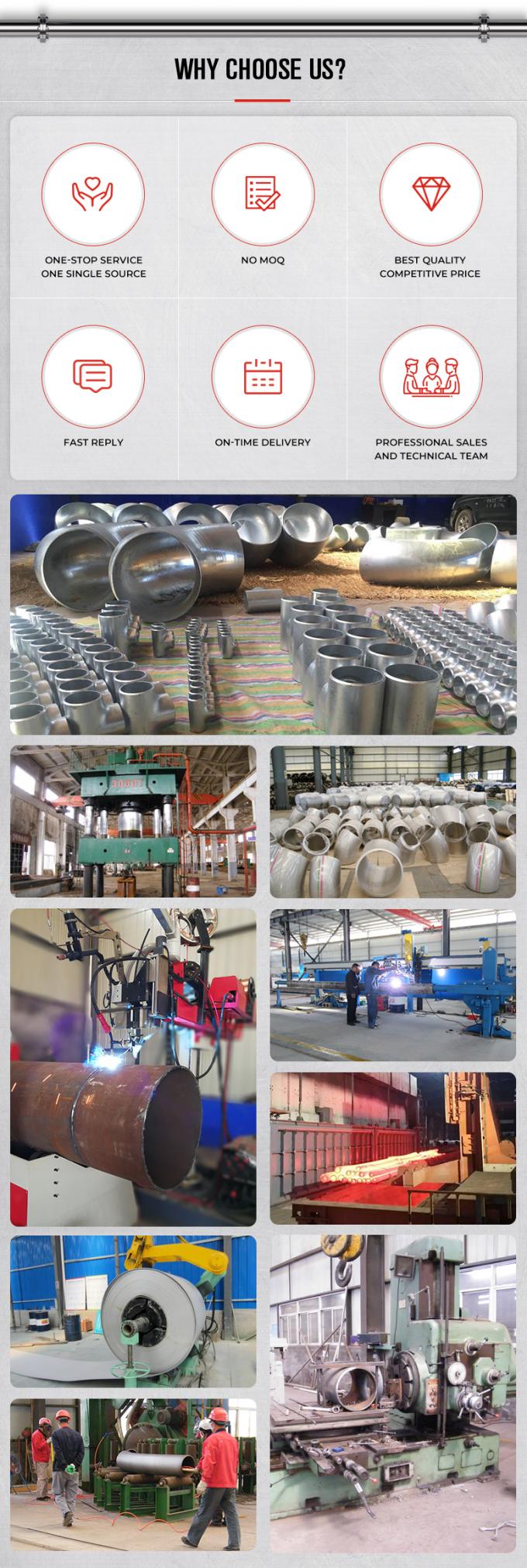 वेल्डेड 1/2"-48" एएसएमई बी16.9 एएसटीएम बी366 हेस्टेलॉय बी2 यूएनएस एन10665 अलॉयबी2 बैरेड टी 2