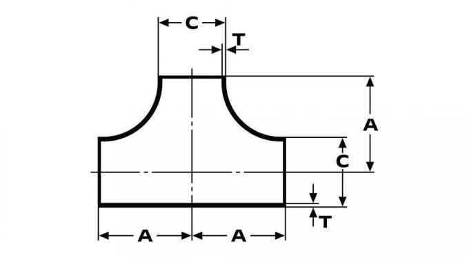 उच्च गुणवत्ता और उचित मूल्य के साथ पाइप सिस्टम और औद्योगिक अनुप्रयोगों के लिए स्टेनलेस स्टील वेल्डेड टी 3