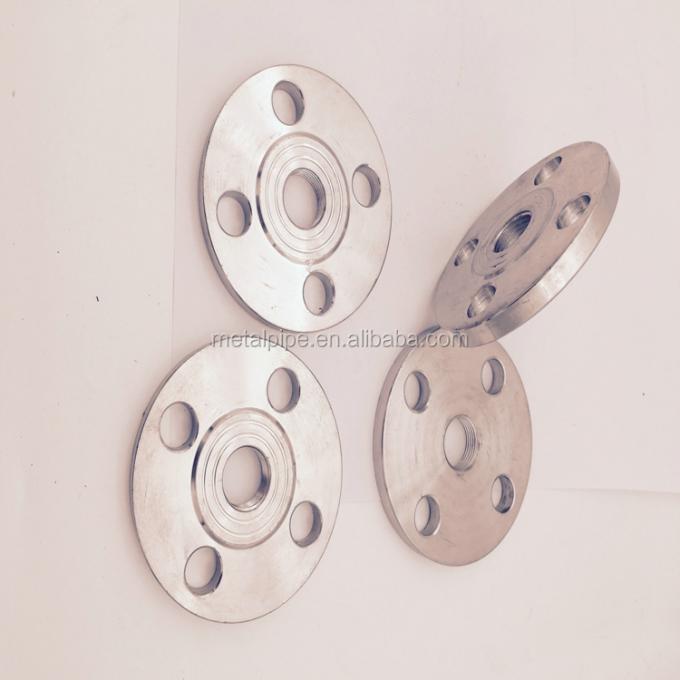 1-1/2" TH RF 150LB स्टेनलेस स्टील फ्लैंज पर फिसल 316L उठाया चेहरा TH फ्लैंज ANSI B16.5 थ्रेडेड फ्लैंज 2