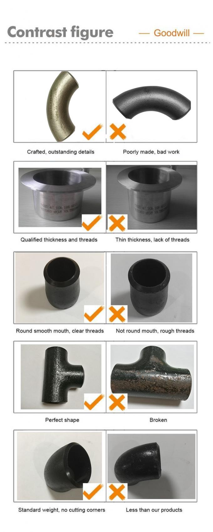 A182 TP347 CONCENTRIC REDUCER ANSI B16.9 फिटिंग 6' X 4' अनुसूची 40 स्टील के केंद्रित पाइप फिटिंग 2