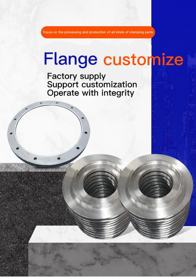 अनुकूलित ASME B16.5 स्टेनलेस स्टील FF RF WN/SO/Threaded/Plate/Socket Forged Flange for Pipe Connect 2
