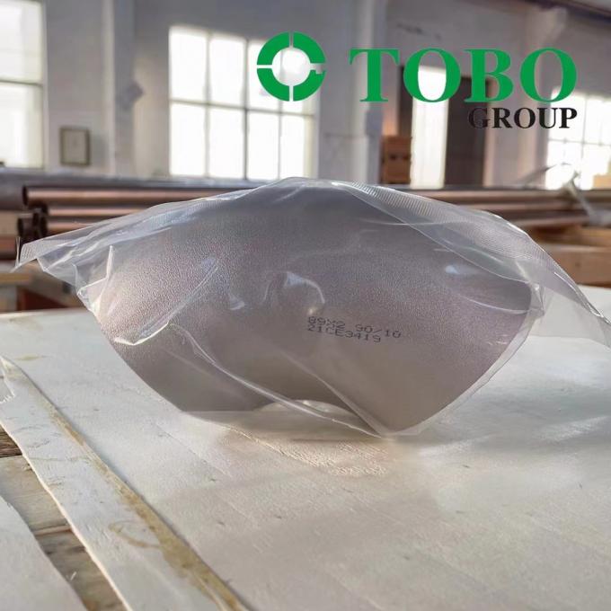 CuNi 90/10 कोहनी लघु त्रिज्या 45 कोहनी लघु त्रिज्या EHN 9603/600s 5.5 मिमी 5 मिमी DN 600 CuNi10Fe1.6 Mn 3