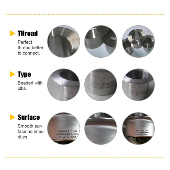 धातु सुपर डुप्लेक्स स्टेनलेस स्टील लैप संयुक्त स्टब अंत AL-6XN UNS N08367 स्टब अंत 1