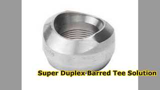 सुपर डुप्लेक्स स्टील बैरेड टी 6 इंच SCH80 ASME B6