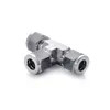 9.52mm 304 Stainless steel tee ,high pressure tee fittings for pipe connection