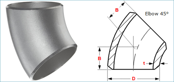 150 PSI Stainless Steel Elbow Sch 5s Heavy Duty Pressure Fittings ISO Certified