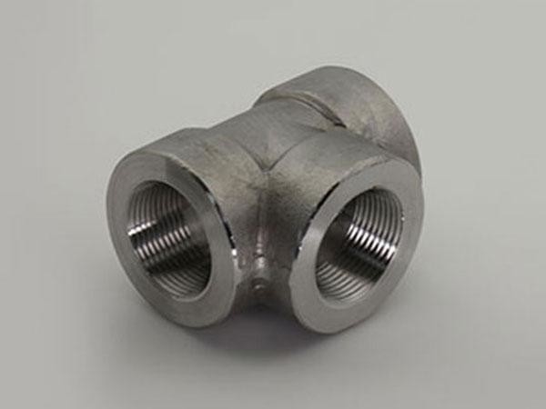 Tensile Strength Light Stainless Steel Threaded Tee 3000 Psi Pressure Rating 1000°F Temp Rating