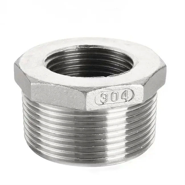 Bushing Threaded Fitting Forged Pipe Fitting NPS 1/2" x 1/4"-NPS 48" x 36" ASTM A234 WPB ASTM A403 WP304/304L, WP316/316LASME B16.11