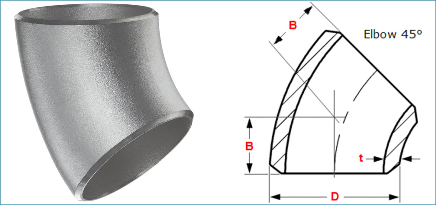 150 PSI Stainless Steel Elbow Sch 5s Heavy Duty Pressure Fittings ISO Certified