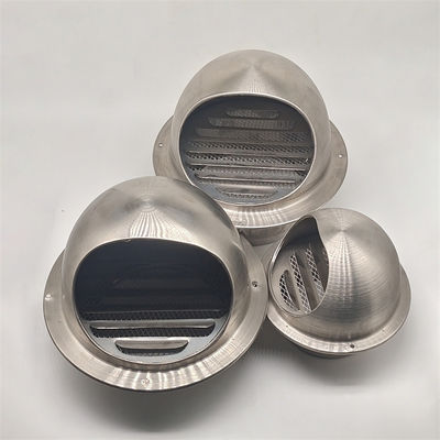 5" Stainless Steel Round Kitchen Wall Exhaust Waterproof Ventilation Mushroom Pipe Air Vent Cap Cover