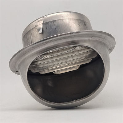 5 Inch Stainless Steel Wall Air Vent Cover Hood End Ducting Cap Round Grille Ventilation Cover