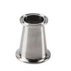 Food Grade Beverages Sanitary Stainless Steel Pipe Fitting Connection Tri Clamped Concentric Reducer