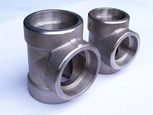 Socket Welding Tee Forged Tee 304 316 Stainless Steel Barred Tee 2" X 2" X2" Sch STD