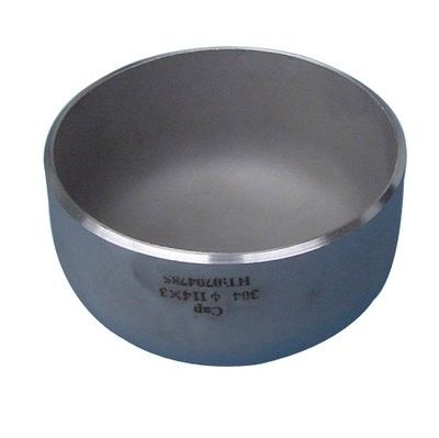 ASTM A403 WP316 316L Stainless Steel Tube End Cap 1/2 to 72 Inch Seamless Butt Welded Pipe Cap Fitting