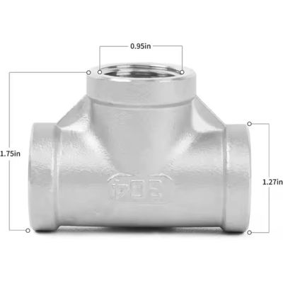 TOBO Stainless Steel Welded Tee Duplex bw Sanitary Fittings 304/316l 1inch Schedule 10 SCH40 Tees