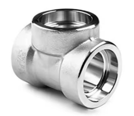 ASME B16.11 2000# 3000# 6000# 9000# Stainless Steel High Pressure Pipe Fittings Socket Weld Threaded Tee