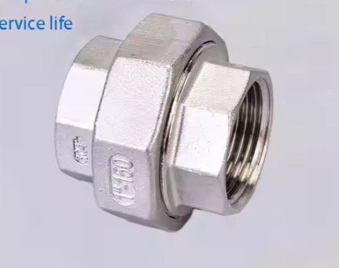 Pipe Connectors Stainless Steel 304 Threaded Pipe Fittings Plumbing Stainless Pipe BSPT Thread Female Union