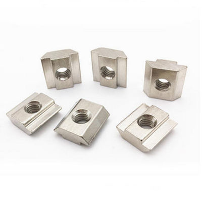 Carbon Steel Fasteners Square T Slot Self Locking Clinch Custom M5 T Slide